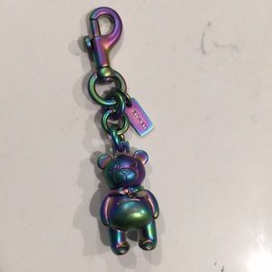 Coach bear key chain